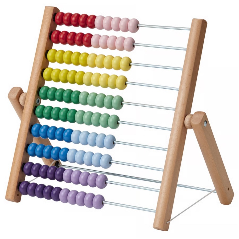 Colorful Wooden Mathematics Learning Educational Abacus Math Tool Kids